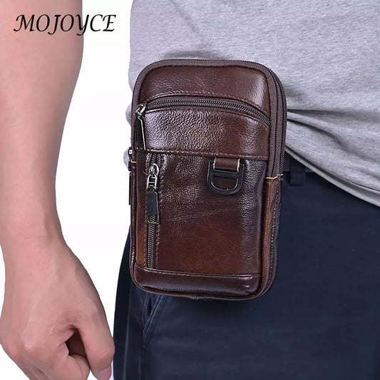 Vintage Cowhide Leather Men's Crossbody Bag: Versatile Travel Companion