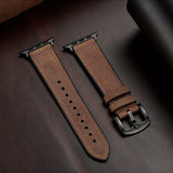 Hybrid Silicone and Leather Watchband: Compatible with Apple Watch Series 8, 7, 6, SE, 5, 4, 3, 2, and 1