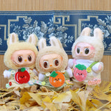 Summer Fruit T-Shirt & Overalls for 17cm Labubu Dolls – Cute Corduroy Cotton Suit Outfit Accessories