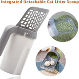 Cat Litter Scoop with Refill Bag: Ideal for Pet Waste Filtering, Easy Garbage Collection, and Self-Cleaning Cat Litter Box Maintenance