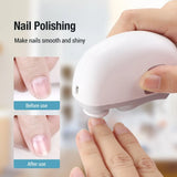 Portable Multifunctional Electric Nail Grinder: 2-in-1 Tool for Grinding, Polishing, and Clipping Nails, Ideal for Manicures