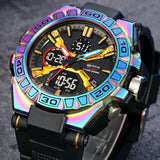 Dual Display Men’s Sports Watch – Military Waterproof Analog Digital Wristwatch with Chronograph and Alarm