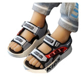 Summer Sport Sandals for Boys: Stylish and Breathable Beach Shoes with Comfortable Soft Soles, Fashionable Non-slip Sandals for Kids.