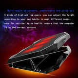 Silent Adjustable Laptop Cooling Pad Stand - 3 High-Speed Fans with LED, Dual USB Holder, Suitable for 14-17 inch Notebooks