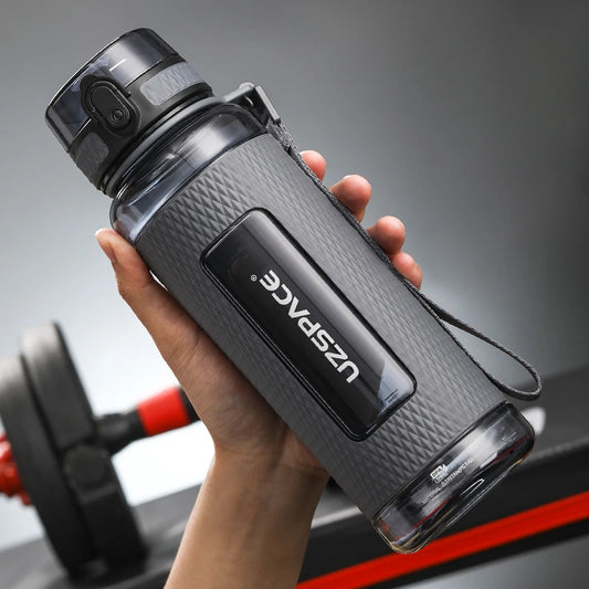 UZSPACE Leak-proof Sports Water Bottle: Portable Shaker for Outdoor Travel & Gym, BPA-Free Plastic