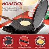 Non-Stick Waffle Cone Maker – Aluminum Cone Mold for Ice Cream and Egg Rolls, Equipped with a Heat-Proof Handle for Perfectly Crispy Pancakes