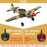 A220 RC Fighter Plane: 2.4G Remote Control 6G/3D Stunt Aircraft Toy for Kids