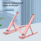 Adjustable Foldable Laptop Stand - Portable Notebook Support Holder with Cooling Bracket, Ideal for Laptop and Tablet Accessories