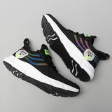 2024 New Mesh Breathable Women's Sneakers: Stylish White Running Platform Shoes for Comfortable Outdoor Sports