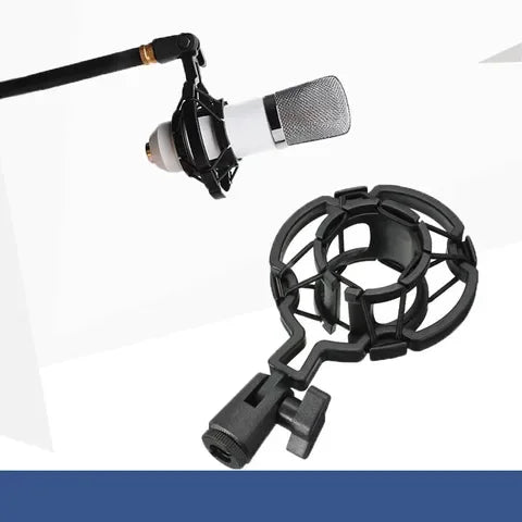 Universal Professional Condenser Microphone Shock Mount Holder for Studio Recording, Compatible with Large Diaphragm Microphones