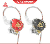 QKZ AKX 3.5mm Wired In-Ear Earphones: Dynamic HIFI Bass, Ideal for Monitoring and Sports, with Noise Cancellation