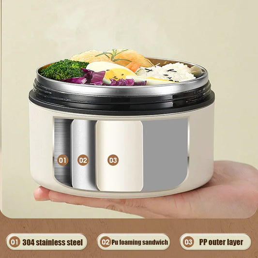 420ml/620ml Insulated Stainless Steel Food Container for Kids, Portable Wide Mouth Thermos to Keep Lunch and Soup Warm