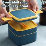 Dual-Layer Insulated Lunch Box with Spoon - Portable Thermal Food Container & Vacuum Soup Cup