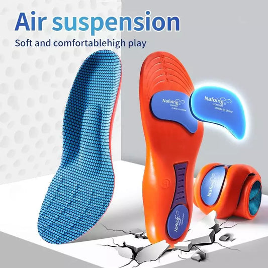 Orthopedic Sport Insoles with Shock Absorption, Breathable Deodorant Cushioning for Men and Women's Shoes