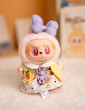 Labubu Idol Doll Big Bow Dress Set – 17cm Plush Outfit with Doll Collar, Rabbit Hanging Charm & Three-Piece Accessories for Cute Styling