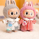 Labubu Idol Doll Spring Outing Outfit – 17cm Mini Plush Shirt & Camera Suit Accessories for Kindergarten Style