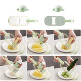 Multifunctional Mandoline Food Slicer – Vegetable Grater, Onion & Potato Cutter for French Fries, Chips, and Julienne Slicing