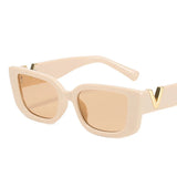 Luxury Cat Eye Women's Sunglasses: Classic Rectangle Shape with UV400 Protection, Perfect for Ladies' Driving Eyewear