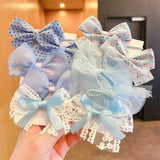 Big Bow Flower Elastic Hairbands: Sweet Hair Ties for Children, Fashionable Headbands for Girls, Kid's Hair Accessories