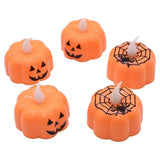 LED Lights Pumpkin Candle Light Lantern Lamp Ornaments Props Halloween Party Supplies Decorations for Home. Available in Sets of 1, 2, or 3 pieces.