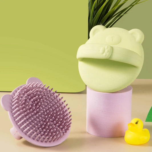 Kids' Silicone Scalp Massaging Shampoo Brush