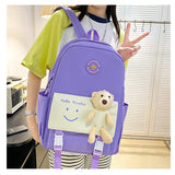 Adorable Elementary School Backpack for Girls: Multi-Color Bag Perfect for Kids' Books