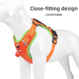 Adjustable Reflective Vest Harness: No-Pull Design for Large Dogs, Suitable for Small to Medium Breeds