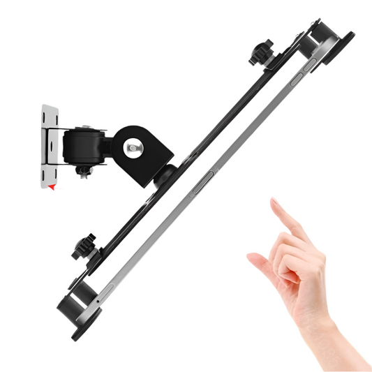 Wall-Mounted Tablet Stand with 360° Screen Rotation, Supports 7-13 inch Tablet PCs, Adjustable Tilt Angle of 90°