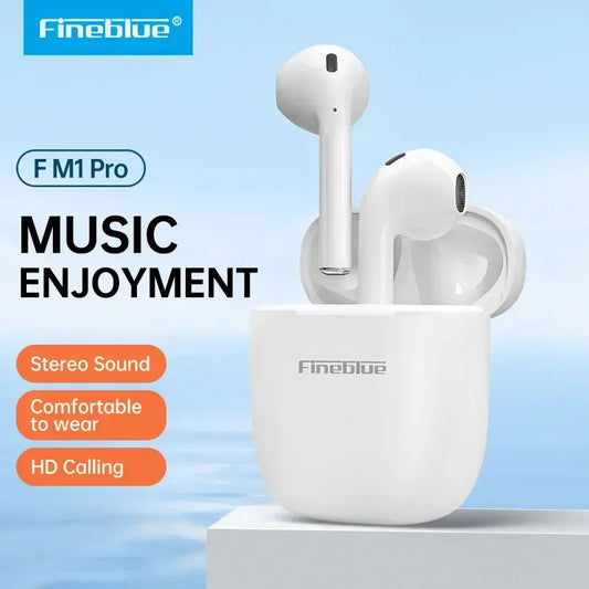 FineBlue FM1 Pro Wireless Earphones: Bluetooth 5.3, Ideal for Running Music, Video Games, Low Latency