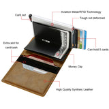 RFID Men's Credit Card Holder: Slim Leather Wallet with Smart Design