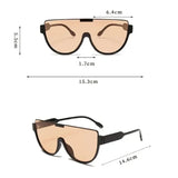 Women’s Vintage Semi-Round Sunglasses – Stylish Monoblock Outdoor Goggles | New Design with UV400 Protection