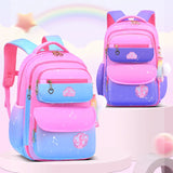 Gradient Color Orthopedic School Bags for Girls: Grades 1-3-6, Large Capacity, Kids' Backpack