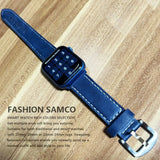 Leather Bracelet Strap for Samsung Galaxy Watch 4, 5 Pro, Active 2, Gear S3, and Amazfit GTS/2/2E/GTS2 - Available in 20mm and 22mm Sizes