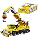 City Truck Set with 226 Pieces, featuring a 10-in-1 Construction Crane Vehicles Kit. Perfect for Creative STEM Gifts