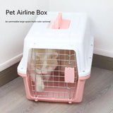 Portable Pet Air Travel Carrier: Lightweight Cage for Cats and Dogs, Suitable for Small to Large Breeds, Ideal for Outdoor Use