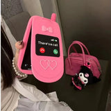 3D Pink Bow Mirror Silicone Case for iPhone 11-15 Pro Max, Protective Girl's Gift