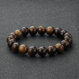 Vintage Wooden Beads Bracelet – 6/8/10mm Handmade Black Rosewood for Prayer & Meditation | Men's & Women's Yoga Pulsera Jewelry