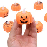 LED Lights Pumpkin Candle Light Lantern Lamp Ornaments Props Halloween Party Supplies Decorations for Home. Available in Sets of 1, 2, or 3 pieces.