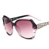 High-Quality Vintage Big Frame Mirror Sunglasses for Women: Gradient Lenses, Ideal for Sun Protection