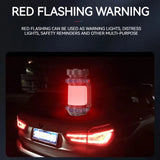 Flashlight with USB Recharging, Functions as a Power Bank, Adjustable Main and Side Lights, Strong-Weak-Red Warning Modes