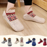 Stylish Winter Home Socks Slippers: Warm Plush Indoor Shoes for Men and Women