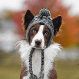 Cozy Winter Dog Hat: Knitted French Bulldog Hat with Windproof Design, Featuring a Fluffy Ball, Ideal for Dogs, Chihuahuas, and Other Pets