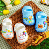 Non-Slip Cartoon Cave Hole Sandals for Kids: Quick-Drying, Soft-Soled Summer Slippers for the Beach and Garden