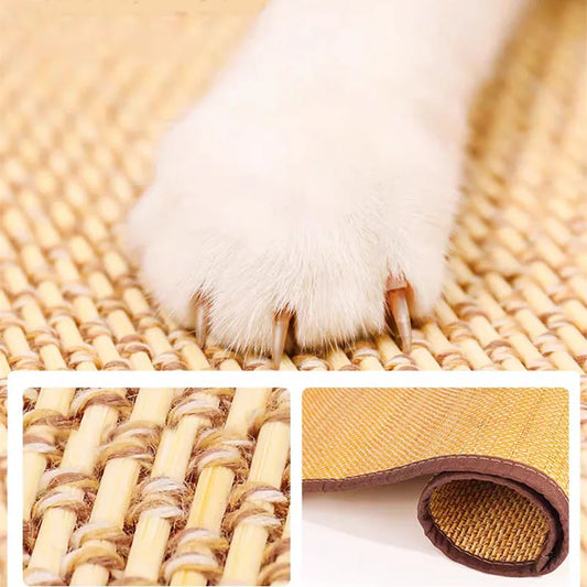 Cat Scratch Sofa Protector: Durable Scratch Board Pad for Cats with Paw Sharpening Mats, Includes Nail Fixing Feature and Cat Toys.