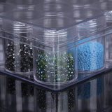 Set of 30 Clear Plastic Storage Containers: Includes 30 Transparent Bottles/Jars for Beads, Diamond Painting Accessories, Nail Art Supplies, and More