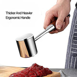 Heavy Duty Stainless Steel Meat Tenderizer – Steak Hammer for Cooking | Dishwasher Safe Kitchen Gadget