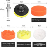 Foam Pad Buffer Kit for Car Polishing: Includes Polishing Sponge Pads for Auto, Motorcycle, and Motor Vehicles, Ideal for Removing Scratches