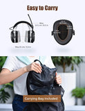 Mpow Wireless Noise-Cancelling Ear Muffs with Mic - AM/FM Radio, Ear Protection, NRR 29dB/SNR 32dB Noise Reduction