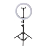 Dimmable LED Ring Lamp with Tripod - Perfect for Selfies, Vlogging, Makeup Tutorials, YouTube, TikTok, and includes a Bluetooth Remote