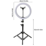 Dimmable LED Ring Lamp with Tripod - Perfect for Selfies, Vlogging, Makeup Tutorials, YouTube, TikTok, and includes a Bluetooth Remote